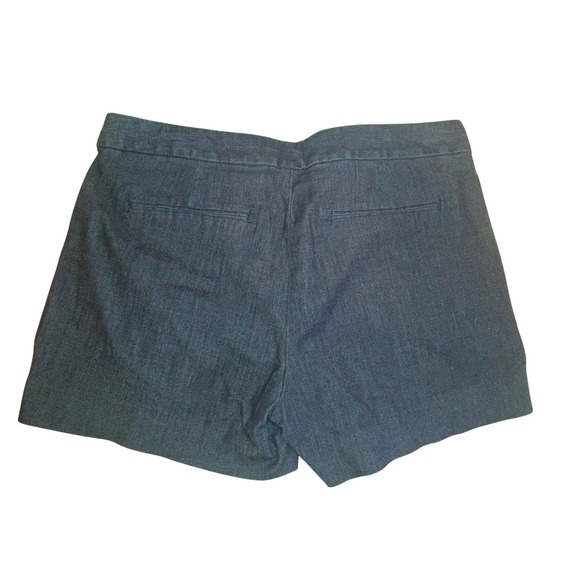 Banana Republic Hampton Fit Shorts Womens 4 27 Dark Wash Denim Blue Chambray - Picture 3 of 3